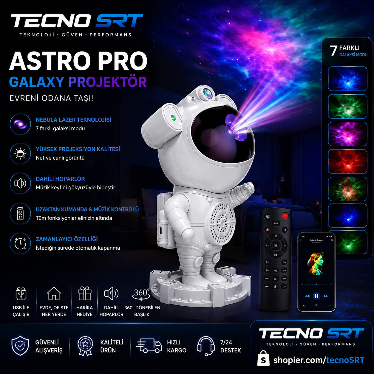 TECNO SRT Astro Pro Galaxy Projektör