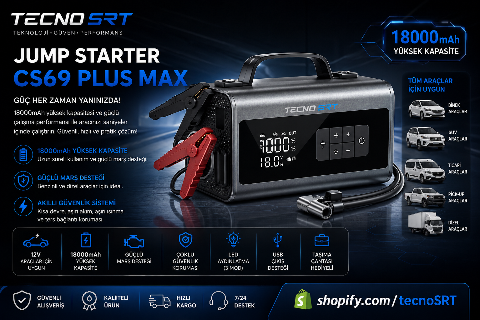 TECNO SRT CS69 Plus Max Jump Starter