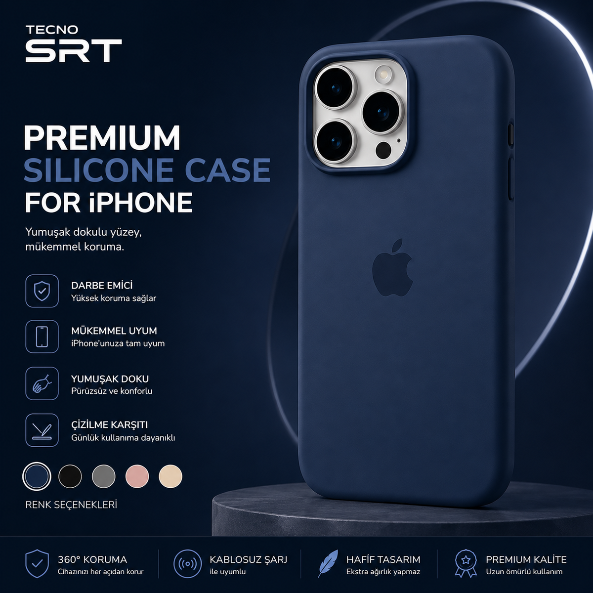 iPhone 16 pro max Premium Silikon Kılıf